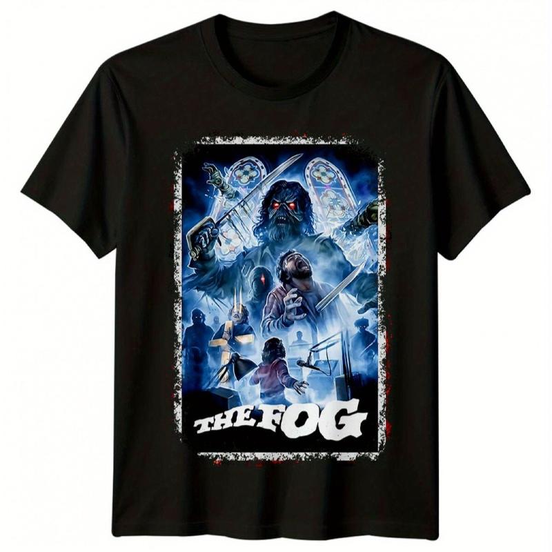 Nebel (1980) Filmposter Retro Muster T-Shirt Vier Jahreszeiten Männer und Frauen Baumwolle Lässig Mode Streetwear