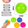 Bolas Anti-Stress de Crescimento Lento Brinquedo Squishy para Crianças Adultos Brinquedo Fidget Sensorial Elástico para Alívio da Ansiedade e do Estresse Brinquedo Fidget Macio para Apertar