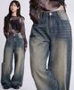 Elleonasi P53_[Standard/Long/S~3Xl/4 Colors] Washed Back Hem Wide Denim Pants / Yellowteen
