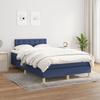 Vidaxl Letto Continentale Con Materasso, Blu, Tessuto 120X200 Cm