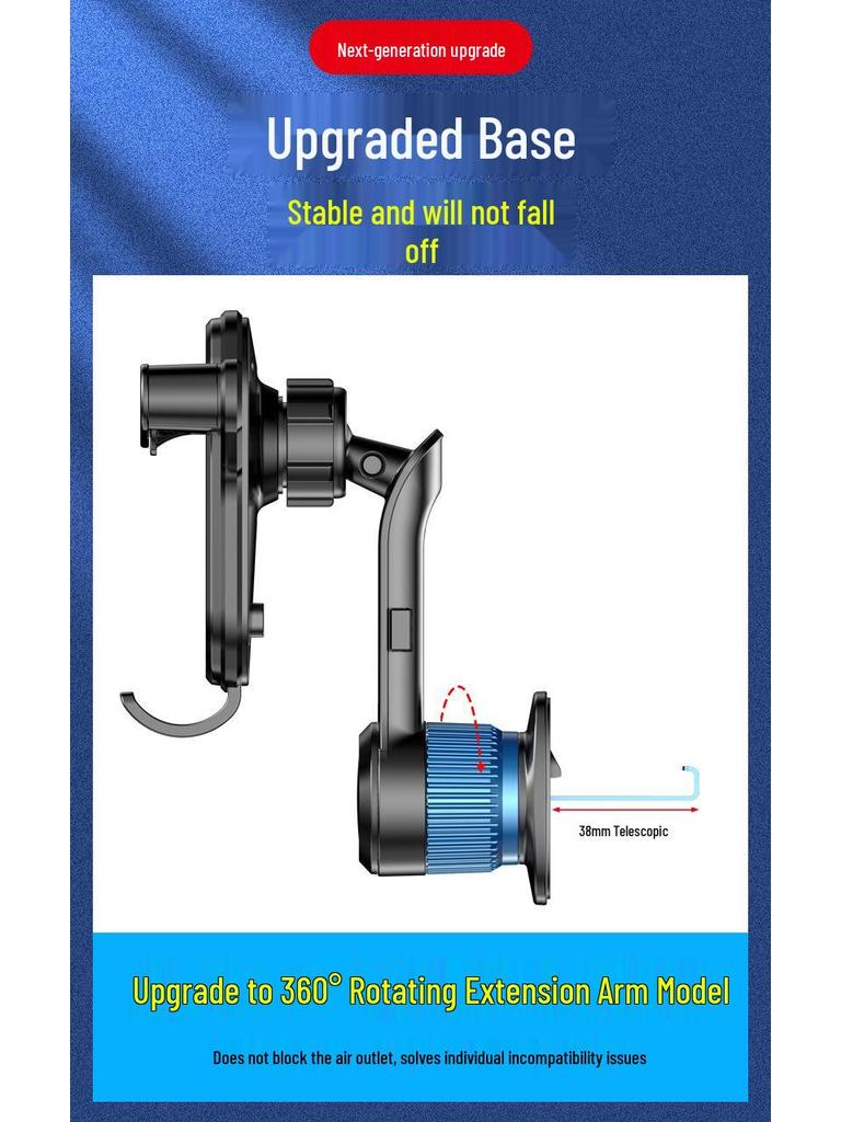 Shun Wang Car Air Vent Phone Holder with Extended Hook for Universal Navigation Support