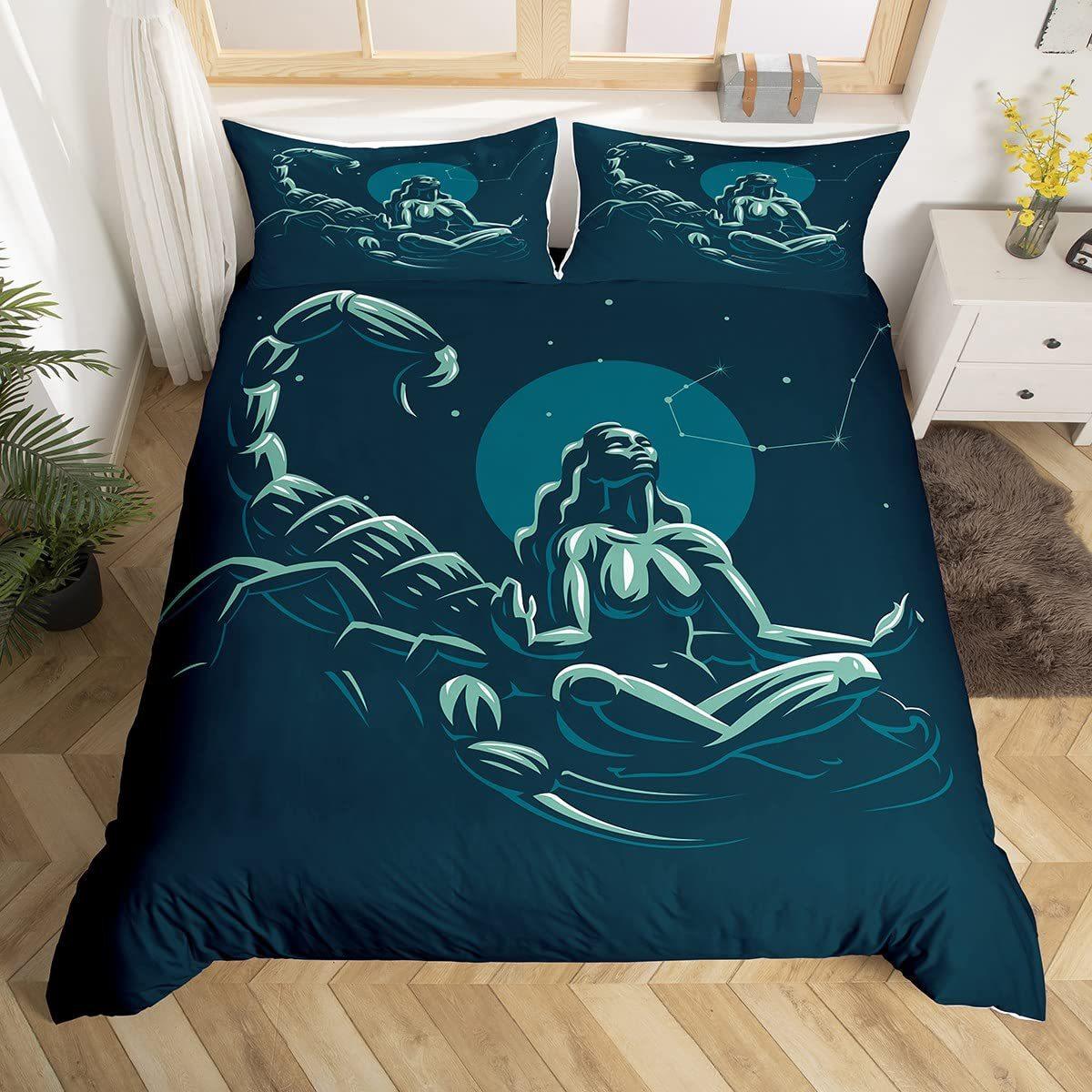 

Japanese-Style Wave Three-Piece Quilt Cover 3D Digital Printing Bedding Set Bed Cover EU single 135*200