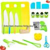 Children's Safe Plastic Knife Set for Early Education - Includes Fruit & Vegetable Cutting, Cake-Cutting Toy Knives