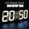 Night Digital Clock Wall Decor Mode Led Home and Decoration Clocks Hanging Watches Bedroom Room Large Interior 3D Light Garden