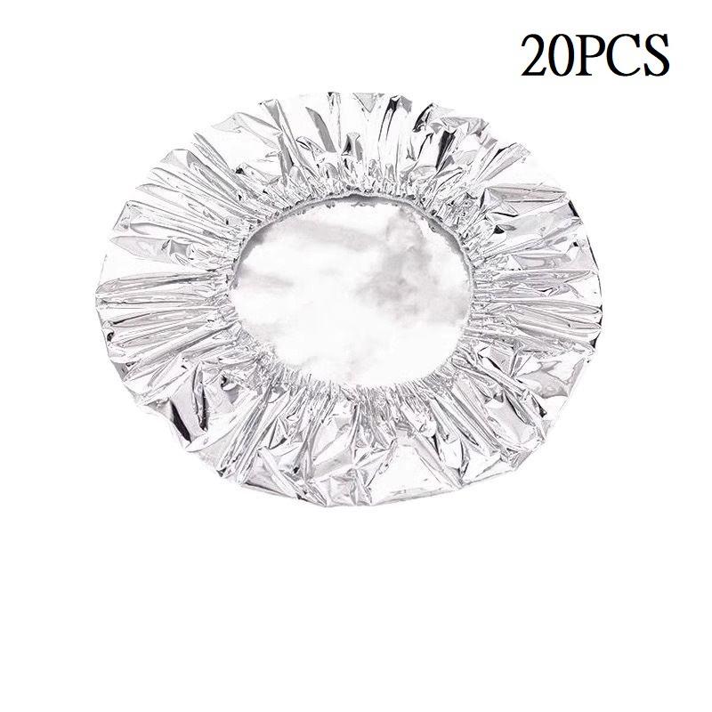 

20/100PCS Repeatable Aluminum Foil Insulation Covers - Eco-Friendly Kitchen Food Covers For Bowls & Dishes Storage For Kitchen