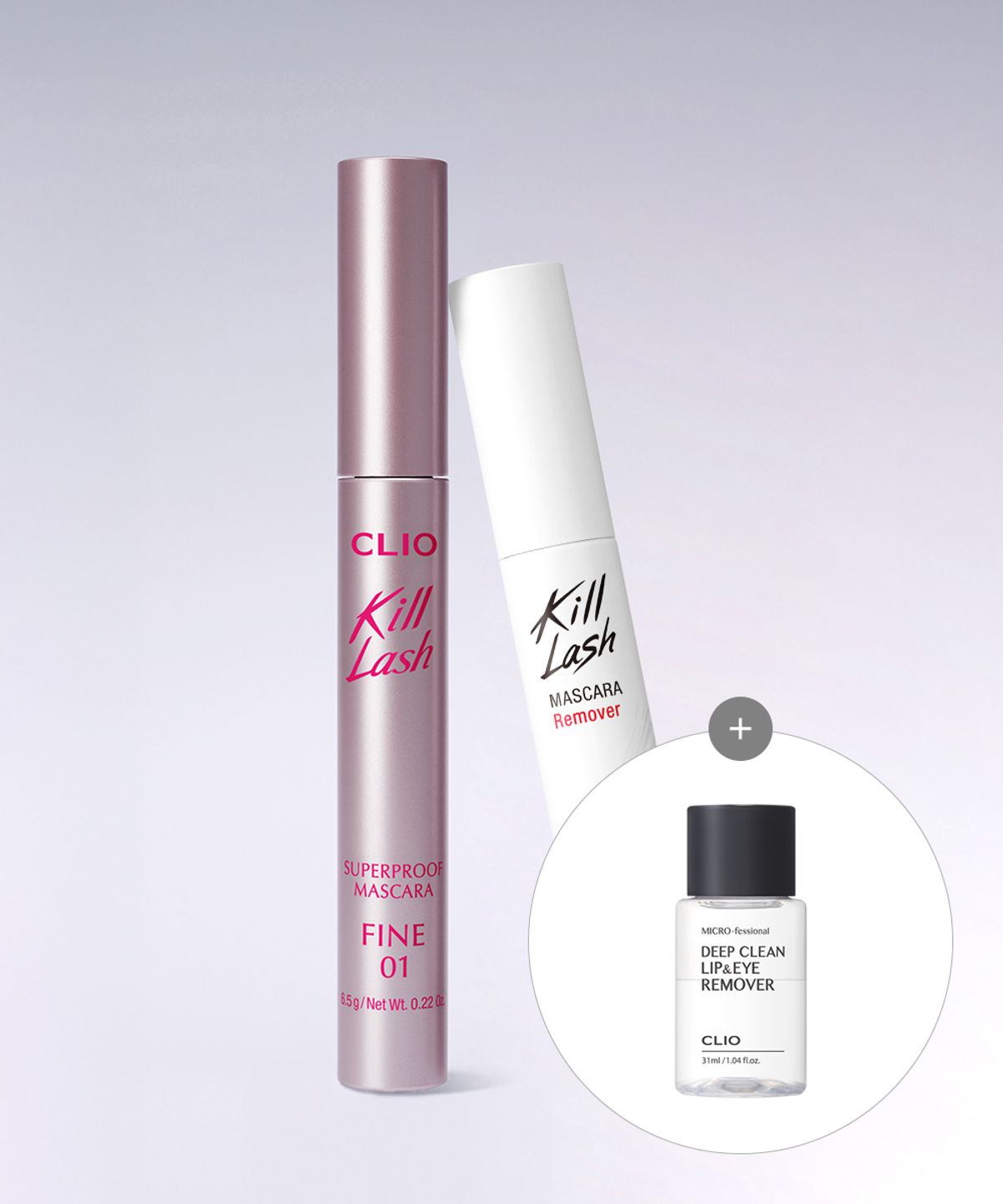 [SET] Kill Lash Superproof Mascara + Mascara Remover Mini Remover 002 Volume Curling