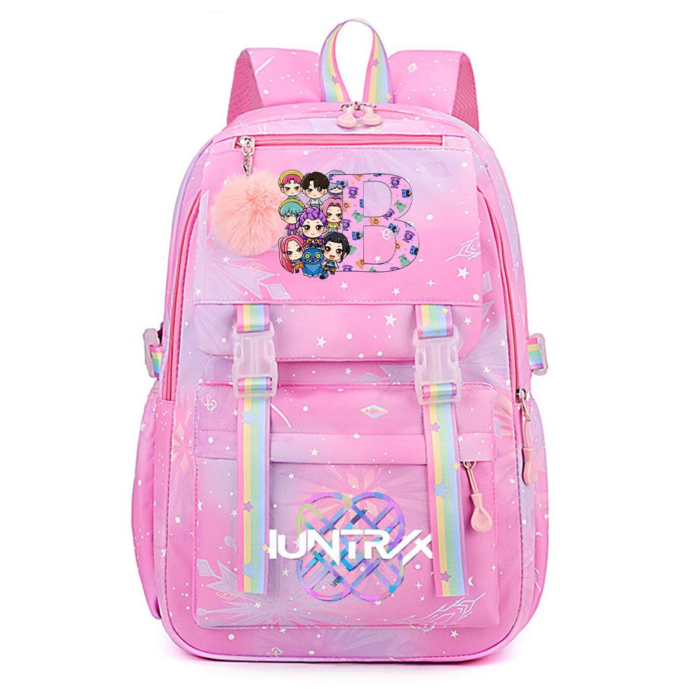 26 English Letter K-Pop Demon Hunters Printed Large Capacity Waterproof Backpack Teenger Student Girl Boy Schoolbag Bookbag waterproof Travel Bag