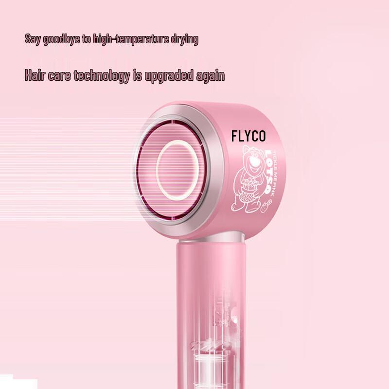 Flyco Secador de Cabelo Portátil Íons Negativos Ursinho Morango