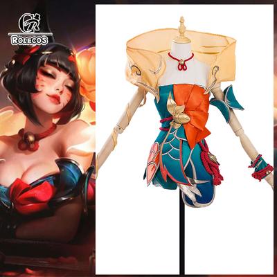 Spiel Lol After Hours Spirit Blossom Springs Ahri Cosplay Kostüm Goldfish Style Ahri Frauen Rollenspiel Frauen Halloween Anzug