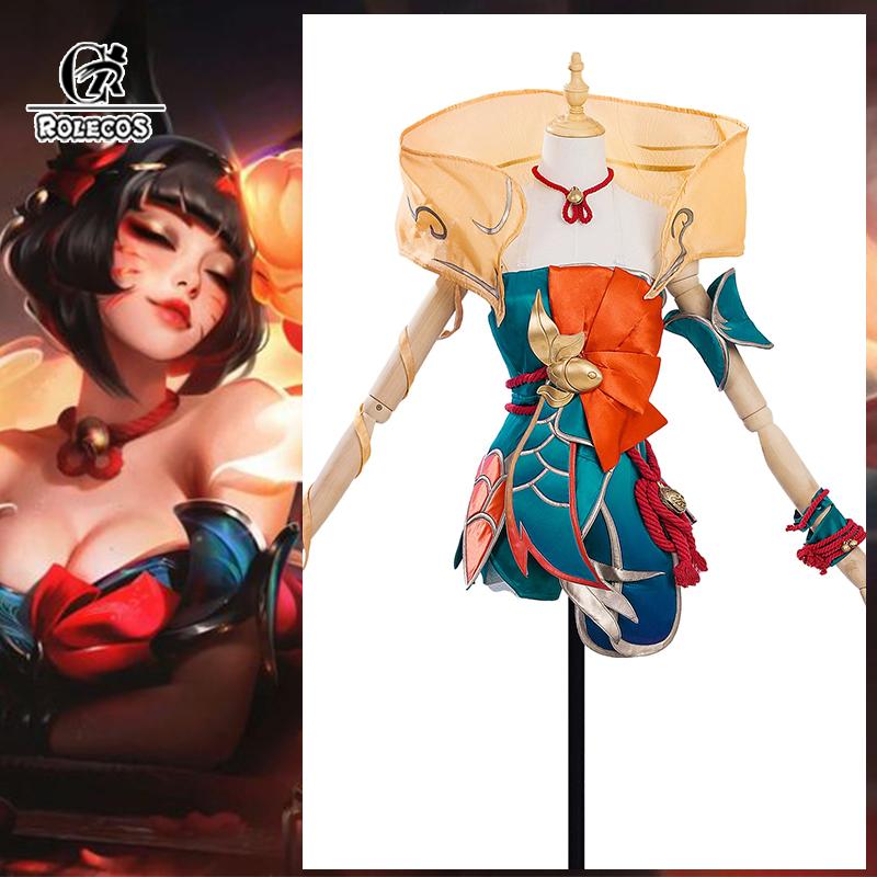 

Game Lol After Hours Spirit Blossom Springs Ahri Cosplay Costume Goldfish Style Ahri Women Roleplay Women Halloween Suit XXL
