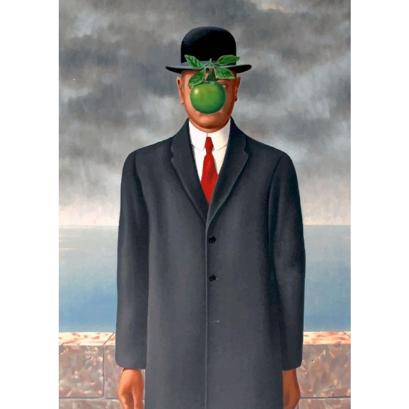Rene Magritte Classic Artwork Posters and Prints Vintage Pictures Surrealism Abstract Wall Art Canvas Painting for Living Room