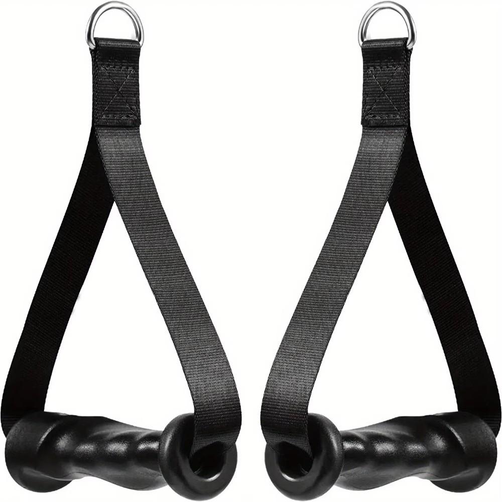 1Pair Heavy Duty Gym Handle Non-Slip Pulley Handle Cable Machine Handle Pulley Cable Machine