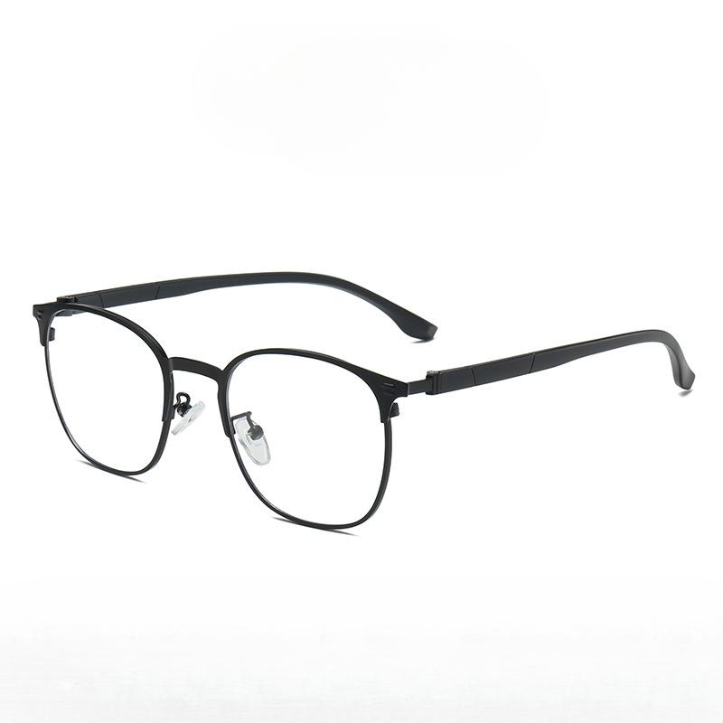 

Fashion FULL Frame Anti Blue Light Round Frame Nearsighted Glasses Men Metal Frame Computer Women Eyeglasses чорний