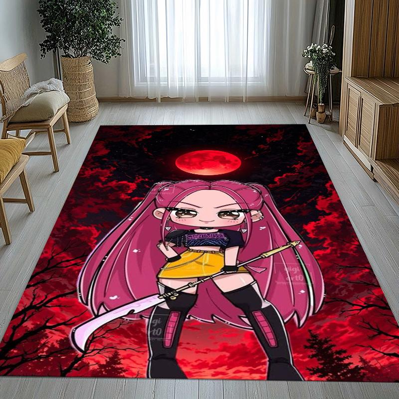 

K-Pop Demon Hunters Golden Saja Boys Living Room Non-Slip Area Rug Soft Carpet for Bedroom Playroom Sofa,Home Decor Doormat 40x60cm