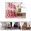 Coral Fleece Blanket With Striped Pattern For Adults In Spring And Autumn
