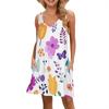Vibrant White Flowers Green Foliage Dresses Woman Summer Elegant 3D Floral Print Sleeveless Dress Dresses For Girl Party Y2k Top
