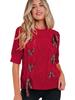 Autumn 2025 Women's Fashion Pullover: Short-Sleeved Bow Tie Knit Top