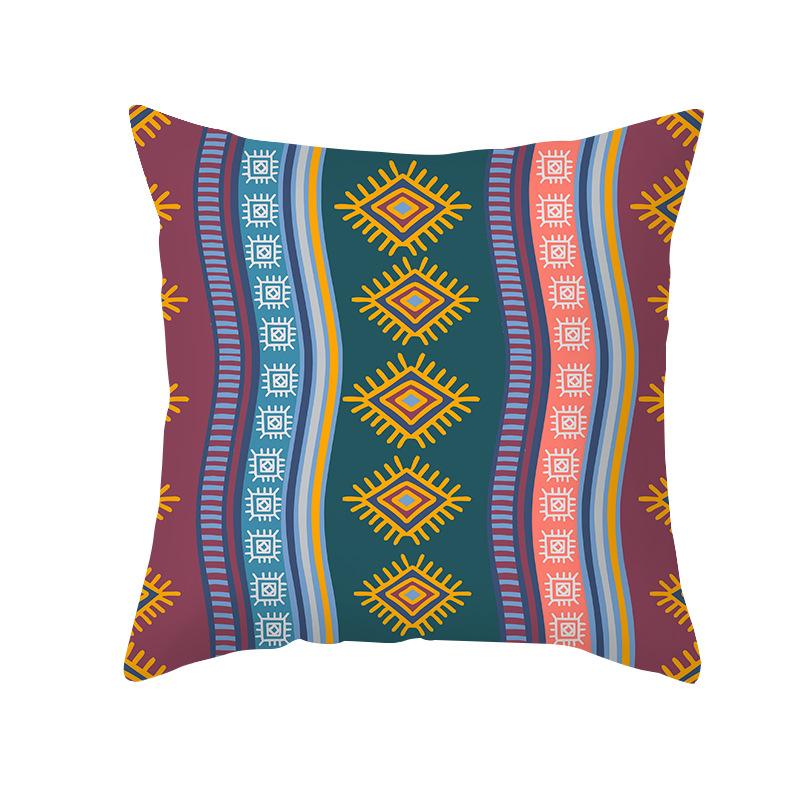 Geometric Pillow Abstract Stripe Cushion Cover Ethnic Style Office Sofa Pillowcase Home Decor Pillowcase