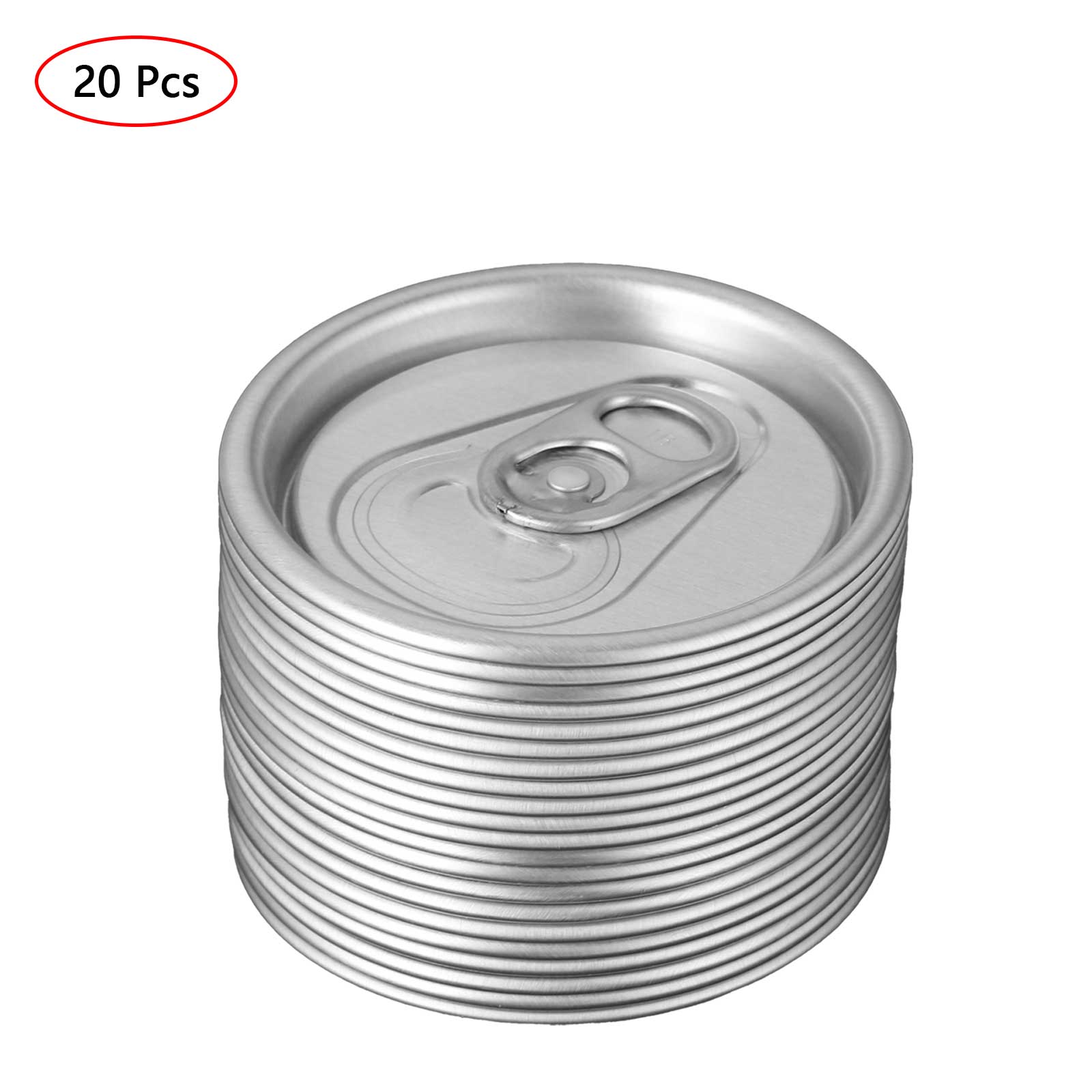 

20pcs Aluminum Pull Ring Lid Drink Can Lids Beverage Soda Can Cola Lids Sealing Cover Easy Open Top Lid Tins Protector Tools