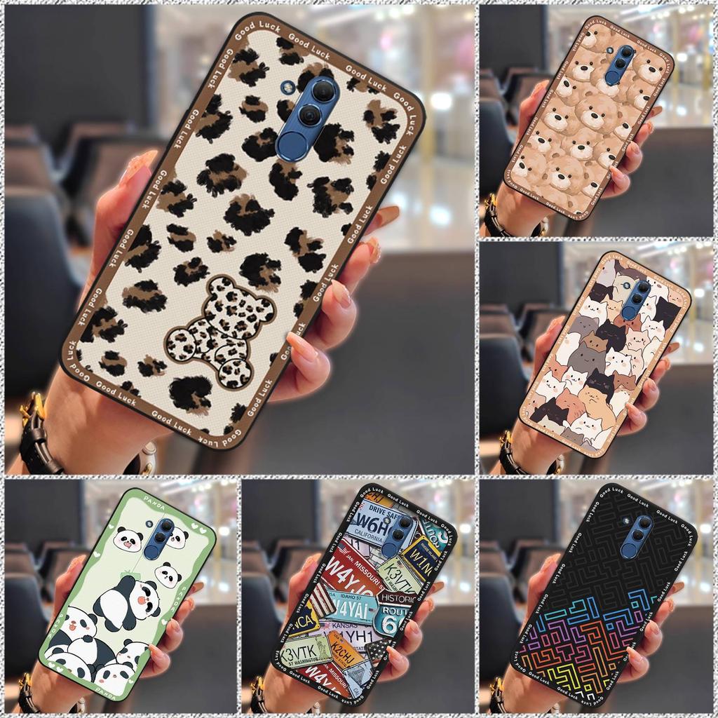 Durable Cover Phone Case For Huawei Mate 20 Lite Full Wrap Cute Anti-dust TPU Anti-knock Shockproof Cartoon Protective