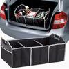 Collapsible Car Trunk Storage Organizer Portable Multi-Compartment Cargo Box With Handles For Suv Truck Auto Interior Storage