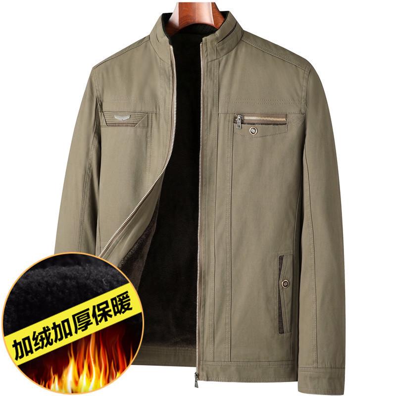 Dad's Mid-aged Stand-collar Jacket: New Spring & Autumn Style for Men