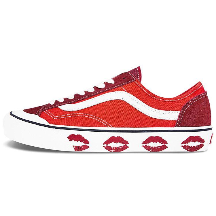 

Vans Style 36 Decon Sf Lip Print Низкие Кеды для Скейтбординга Унисекс Красные VN0A3MVLK0D 35