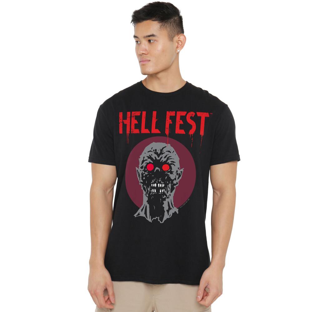 Футболка с логотипом Hell Fest S-2XL Черная XL