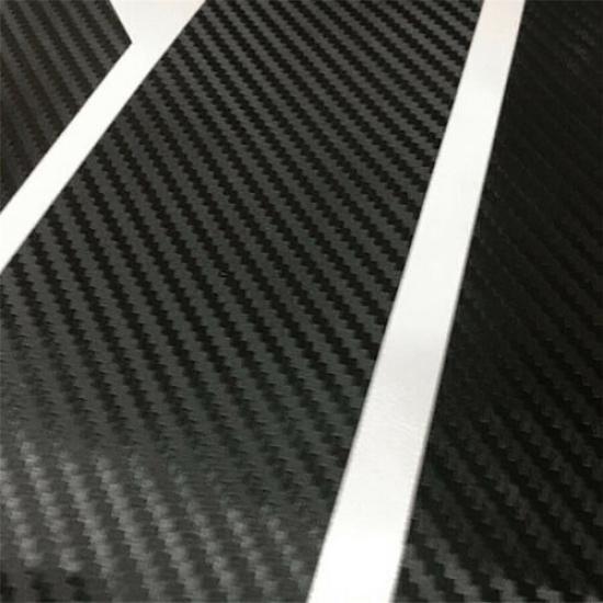 4pc Carbon Fiber Style Front Bumper Grille Wrap Decal For Honda Accord 2018-