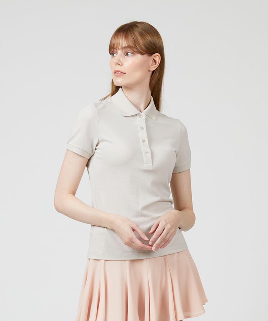 A Ben Women'S Paper Light Polo Shirt Beige