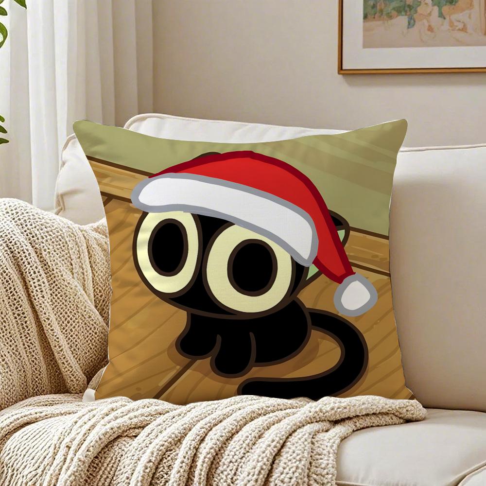 TThe Legend of Hei Cushion Cover Linen Pillowcase Soft for Sofa Bed Home Room Decor