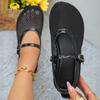 Fashion French Mary Jane Single Shoes Women's 2025 Summer New Flat Breathable Mesh Cutout Woven Fishnet Sandals