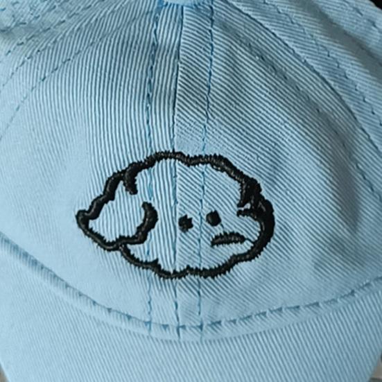 Pet Baseball Cap Breathable Dog Wide Brim Hat Adjustable Sun Protection Cap with Ear Holes for Small Dogs Summer Outdoor Walks
