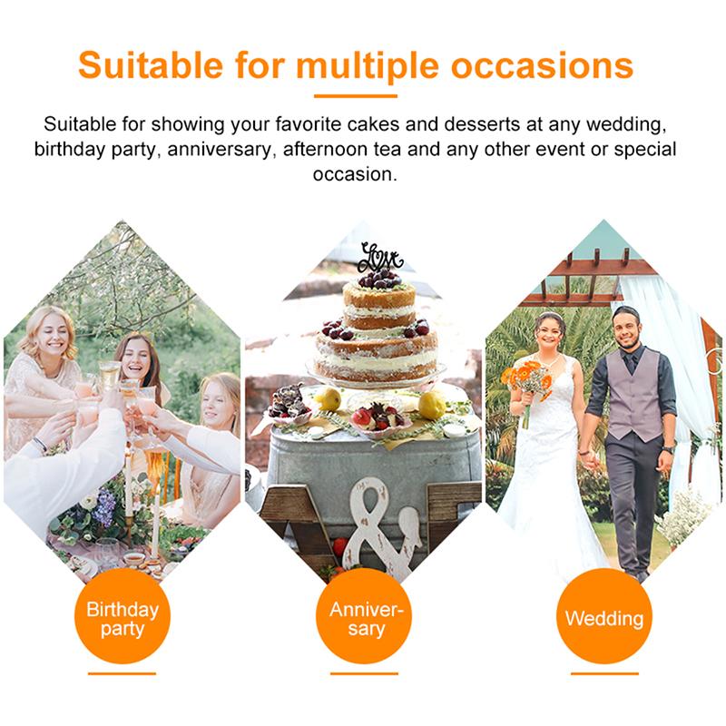 Tortenständer aus transparentem Acryl mit 6 Etagen, Kuchenständer für Hochzeit, Geburtstag, Party