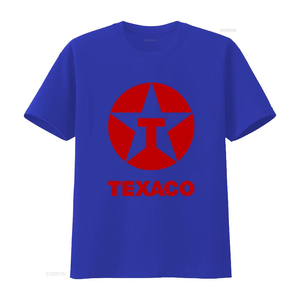 Vintage 80s 90s Texaco Oil Double Side Print Retro T Shirt L vintage Washed Unisex designer clothes homme fashion Versatile