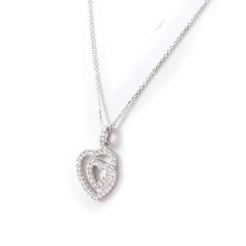 Altesse [I2991] - Collier Argent 'Love Sublime' Blanc