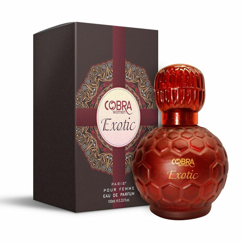 Fresh and Soothing Women Perfume, Eau De Parfum Women, COBRA Exotic- Fresh (100ml- Pack of 1)