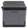 Portable Folding Toilet for Camping Portable Potty Travel Toilet with Cover for Camping Car Travel Outdoor Hiking Black