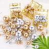 Cake Topper, Birthday Cup Cake Decoration, Baby Shower, Kids Birthday Party, Wedding Favor Supplies, 10pcs Lovely Gold Silver Ba