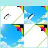 Triangular Kids Kite With Polyester Material And Double Tails For Outdoor Flying And Gift Giving