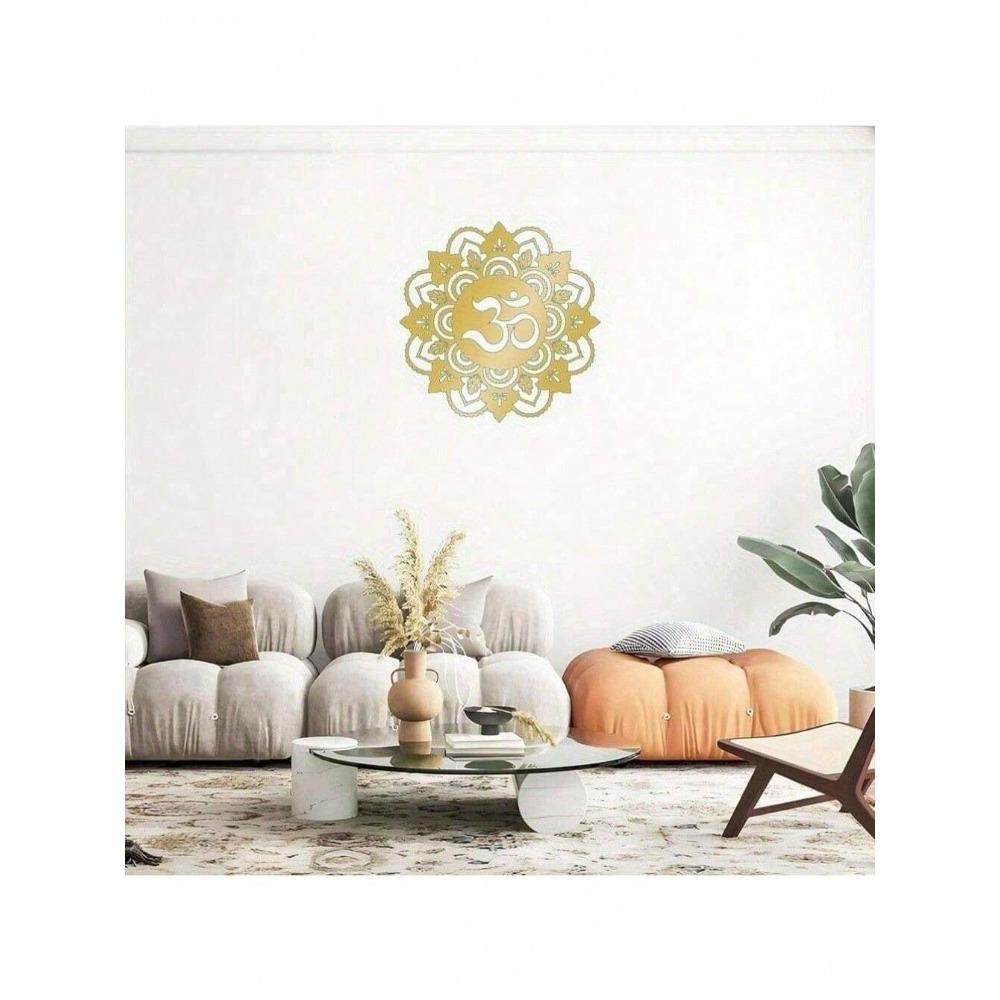 Mandala Metal Wall Art Waterproof Rustproof Yoga Meditation Home Decor Living Room Bedroom Bathroom Decoration