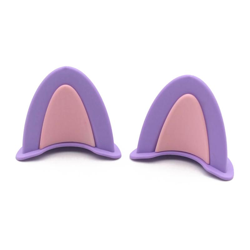 2 ks kočičí uši dekorace na helmu motocyklové elektrické samolepky dekorace roztomilé vícebarevné motocyklové helmy příslušenství univerzální