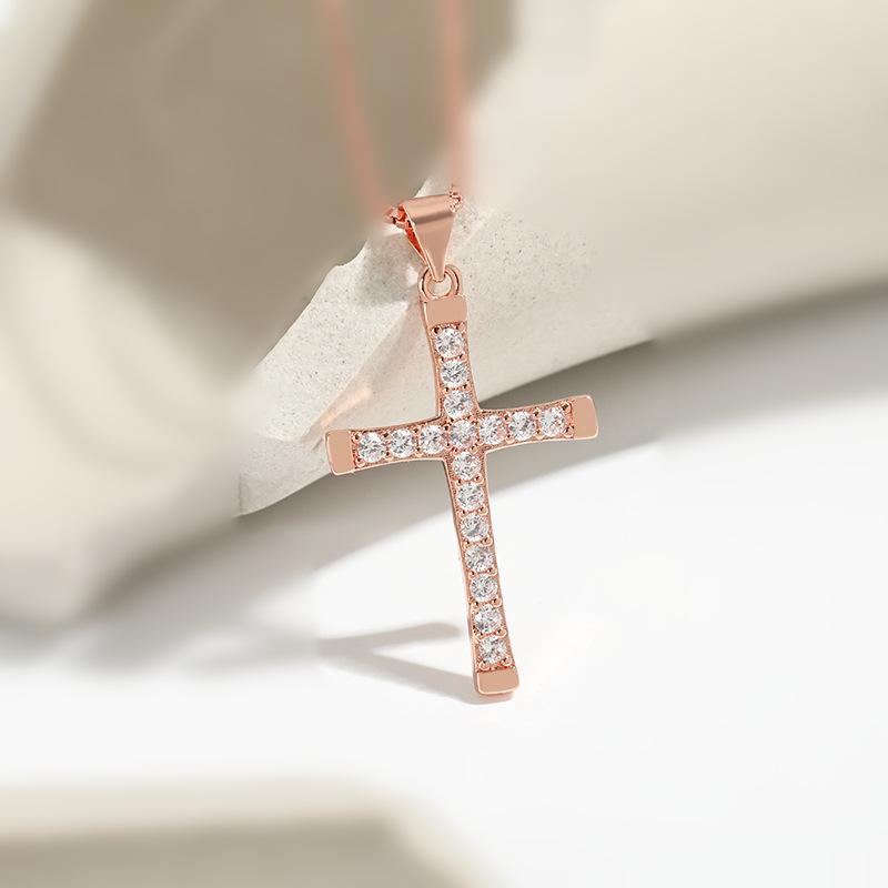 Belief Prayer Cross Pendant Small Design Street Hip Hop Cross Necklace