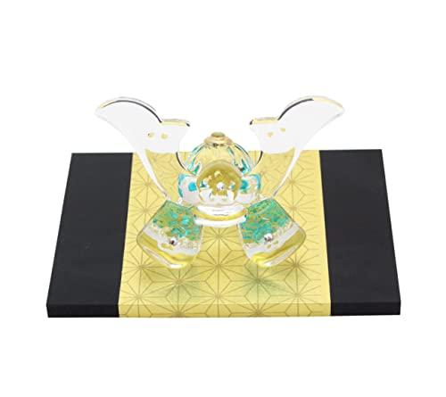 Дом ремесленника День мальчиков Юу Стеклянный шлем Кабуто Украшение (синий)