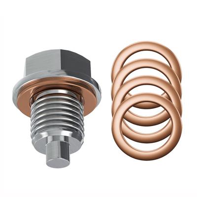Magnetic Oil Drain Plug M12 M14 M16 M18 M20 Neodymium Magnet Stainless Steel Bolt with 5 Cooper Washer