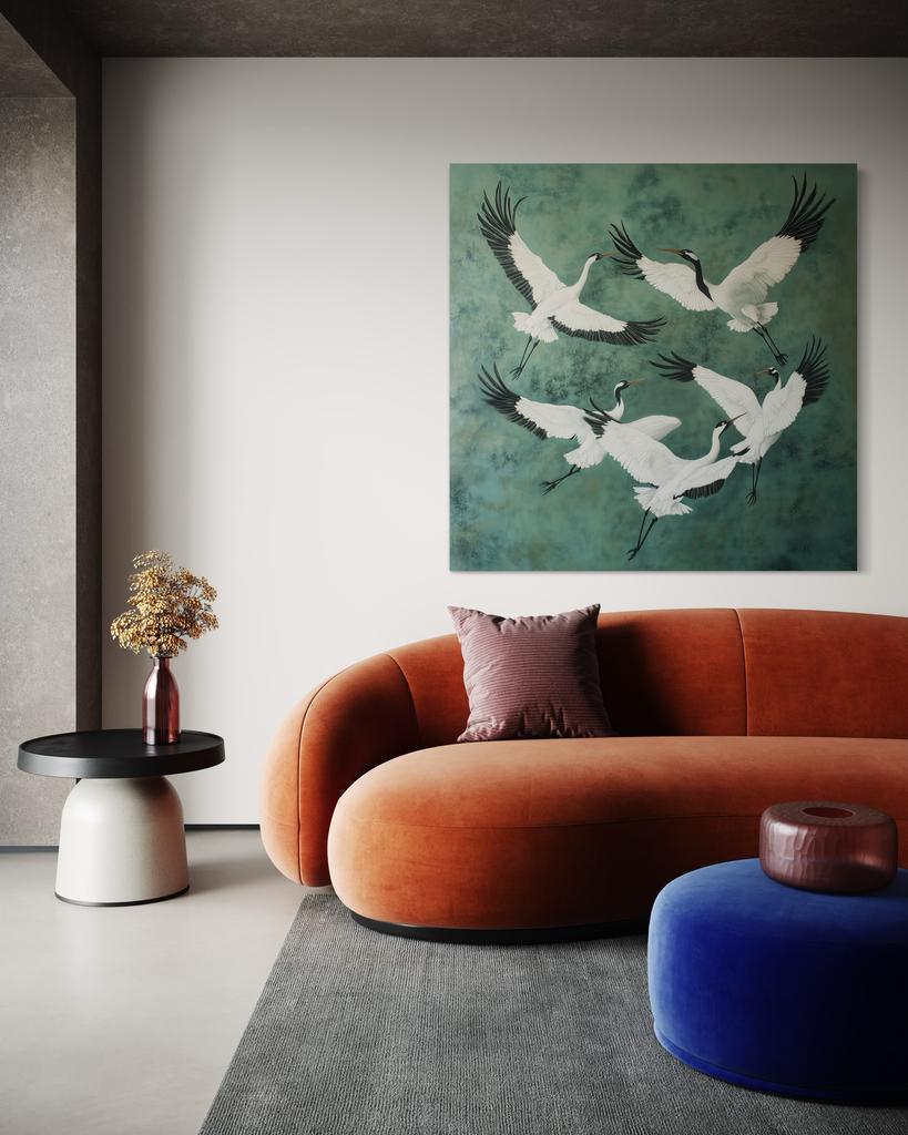 Canvas Print, Birds Animals Green