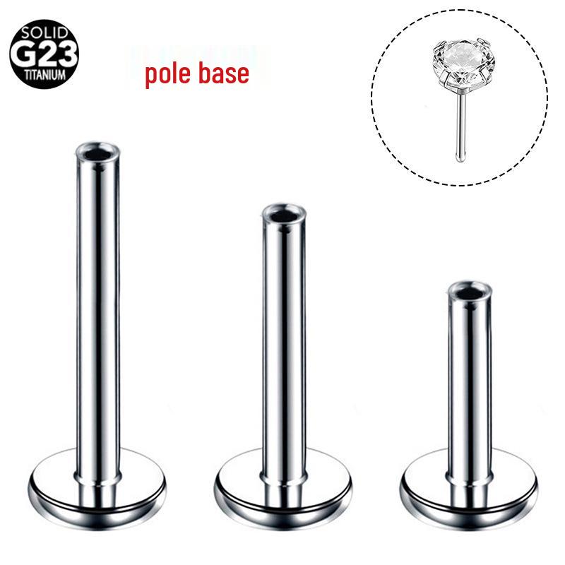 G23 Titanium Barbell Nose & Ear Piercing Stud