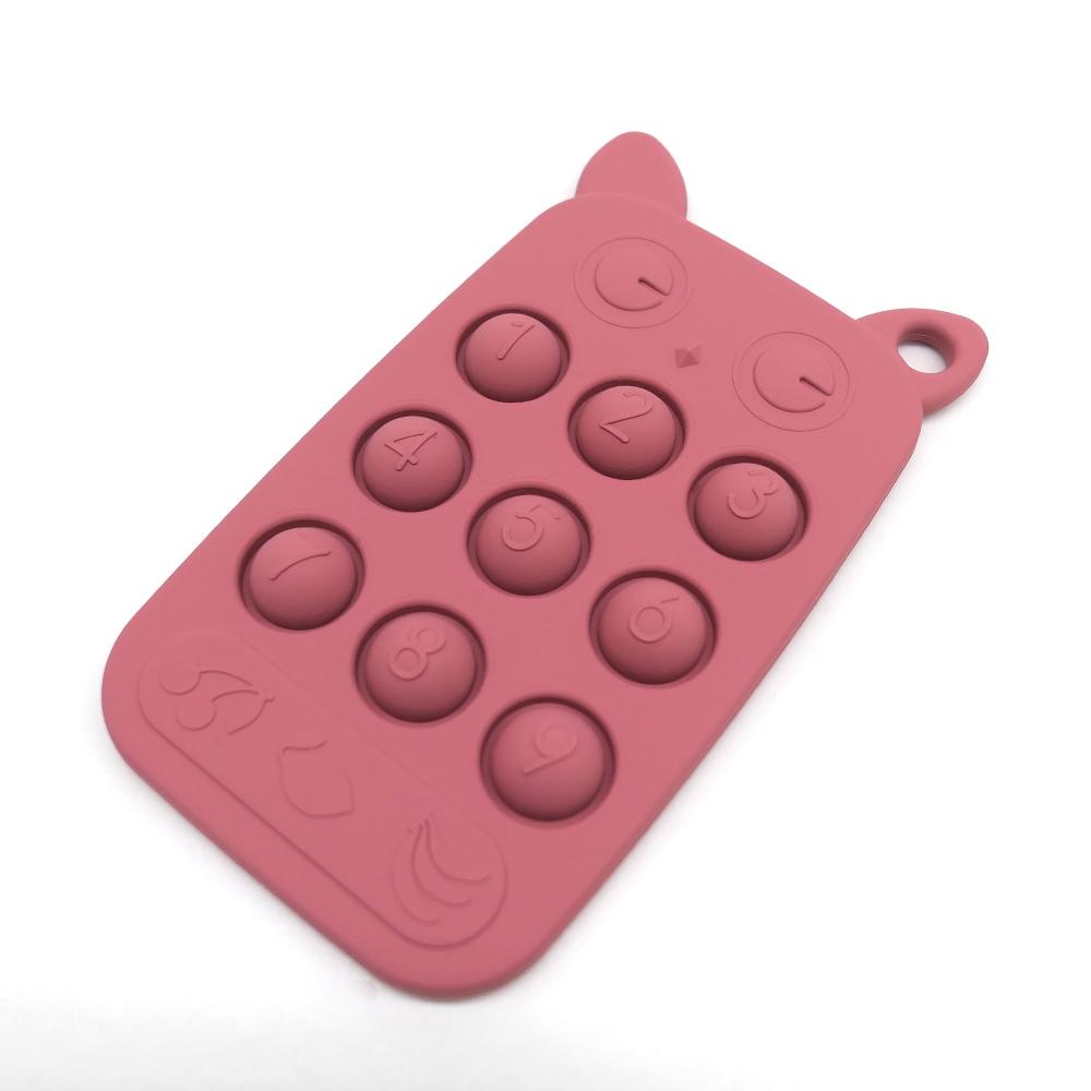 Giocattoli Svezzamento Silicone per Bambini, Dentizione, Periodo Appettito Orale, Soothing Remote Control Teething Bites Exterminator