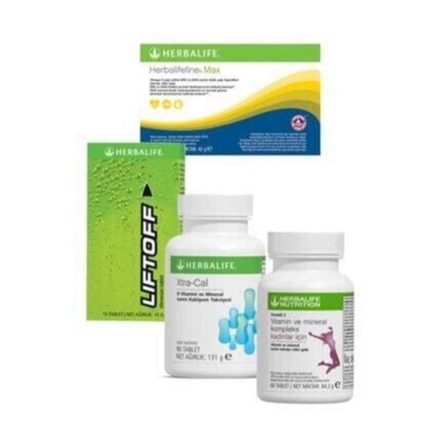 

Herbalife Vitamin Pack Women s Vitamin Xtra-cal Fish Oil Omega 3 Liftoff Energy Drink