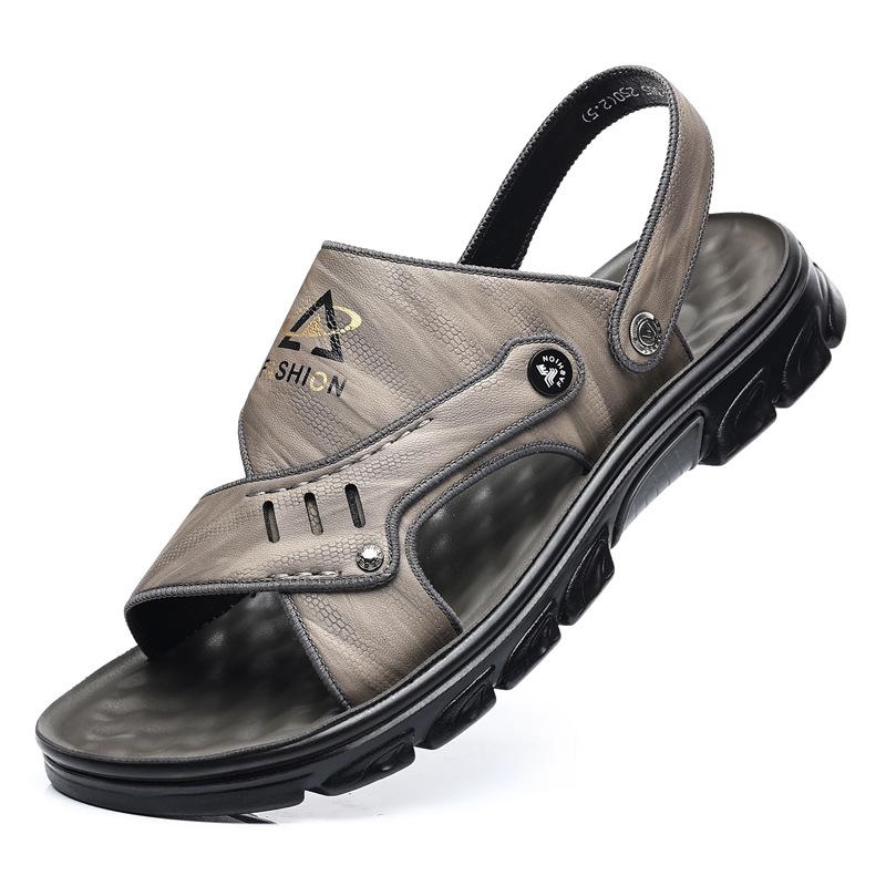 Summer sandals men's soft-soled non-slip outer wear two-purpose cool slippers men's versatile casual dad beach shoes